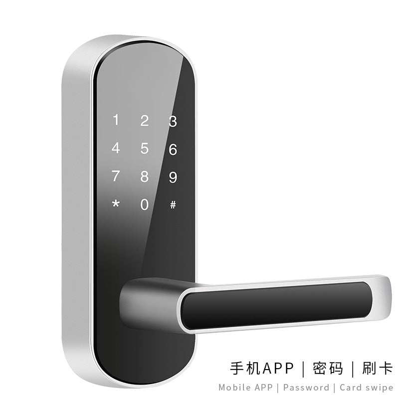 Tongtong Lock Mobile Phone APP Indoor Fingerprint Lock Wooden Door Fingerprint Password Lock Single Tongue Lock Foreign Trade Small Lock Wholesale