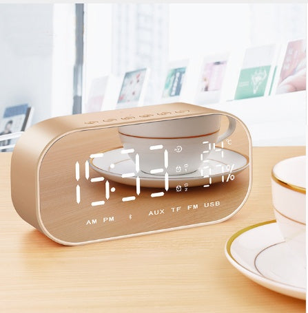 Wireless Bluetooth Low - tone Speaker With Alarm Clock