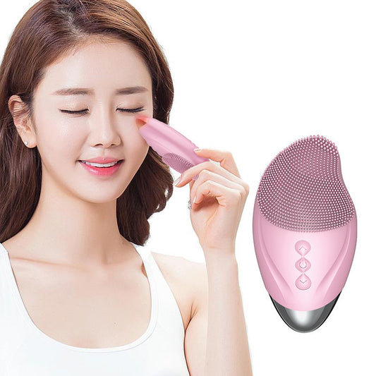 Heated electric silicone cleansing instrument